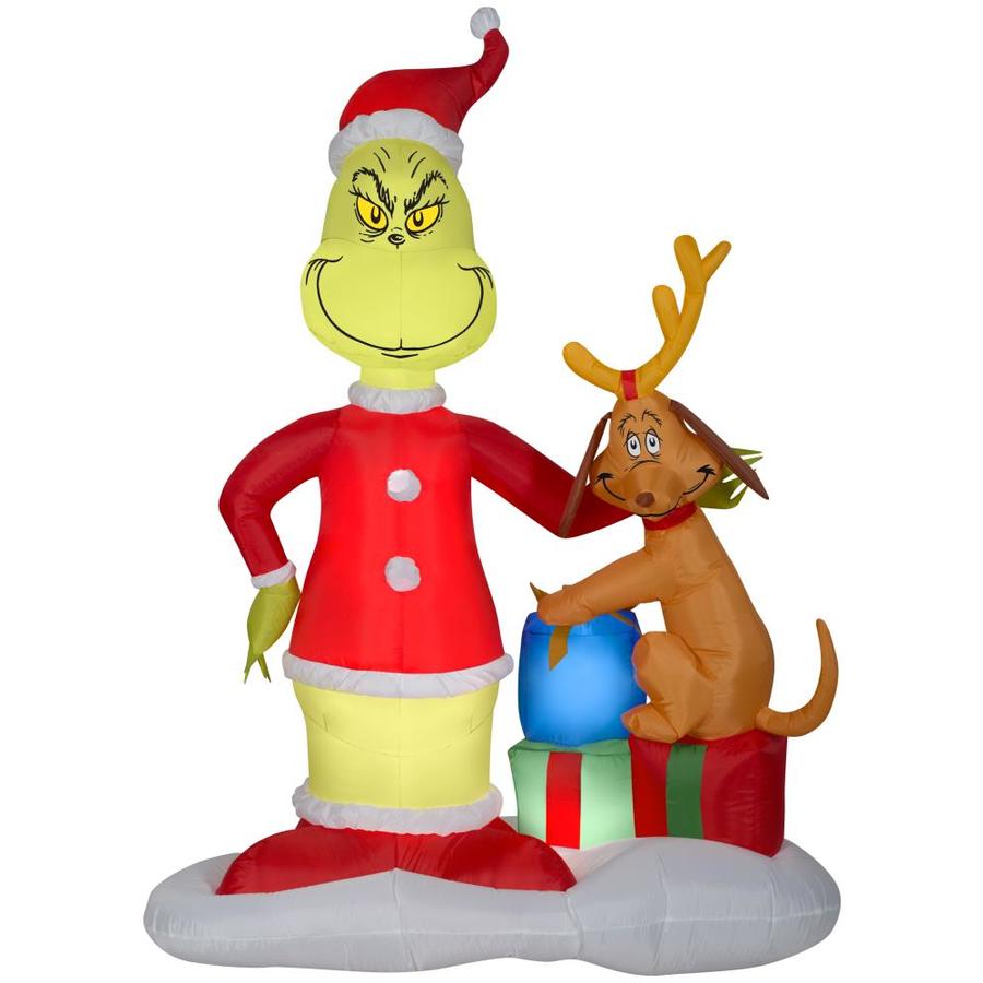 Gemmy Dr Seuss S 6 Ft Lighted Grinch Christmas Inflatable In The Christmas Inflatables Department At Lowes Com