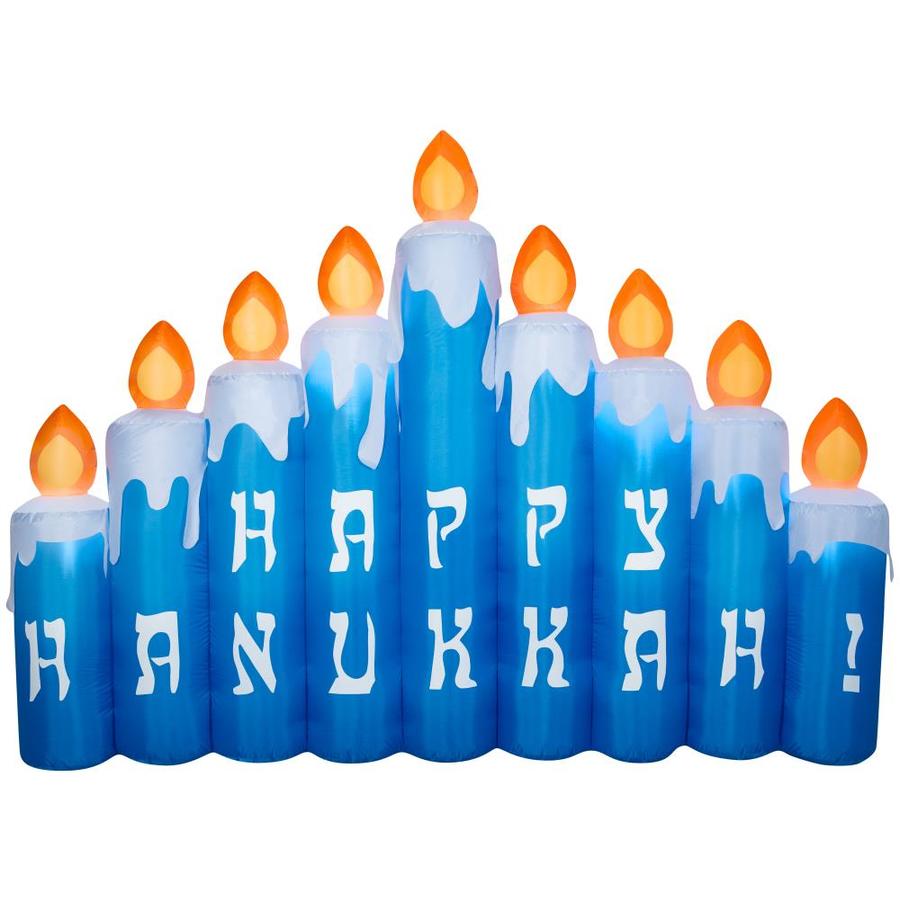 Outdoor Hanukkah Decorations at