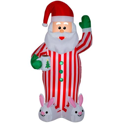 Gemmy 6.9882-ft Lighted Santa Christmas Inflatable In The Christmas ...