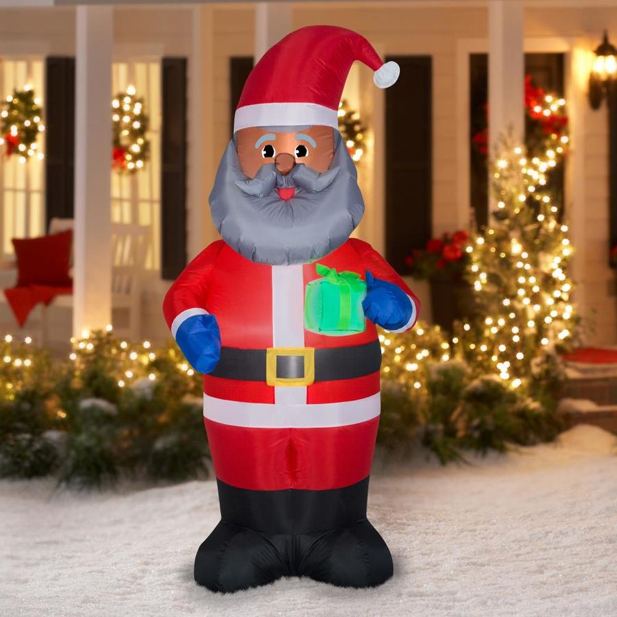 Gemmy 83.86-ft Lighted Santa Christmas Inflatable in the Christmas ...