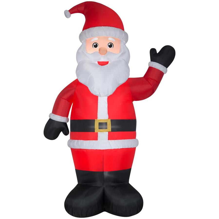 Gemmy 10-ft Lighted Santa Christmas Inflatable in the Christmas ...