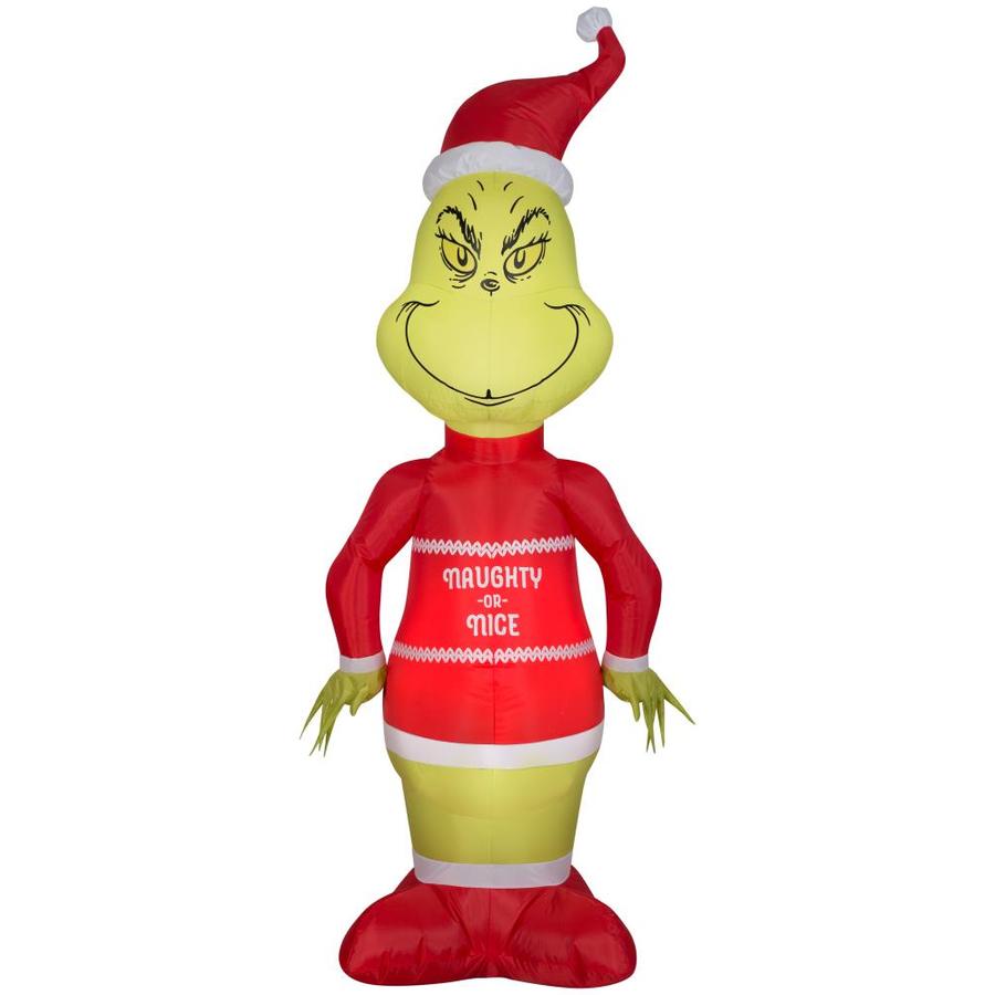 Gemmy 66.14-ft Lighted Grinch Christmas Inflatable in the Christmas ...