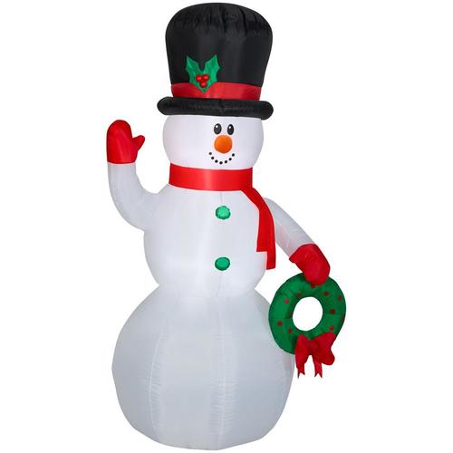 Gemmy 6.9882-ft Lighted Snowman Christmas Inflatable in the Christmas ...