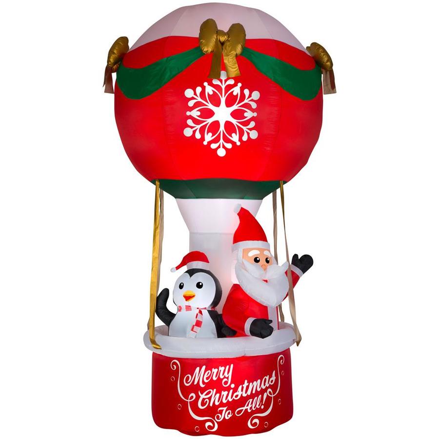 Gemmy 11 5158 Ft Lighted Hot Air Balloon Christmas Inflatable At