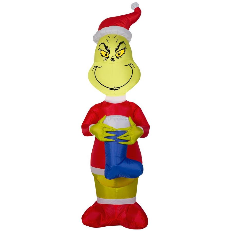 Gemmy Dr Seuss's 4-ft Lighted Grinch Christmas Inflatable in the ...