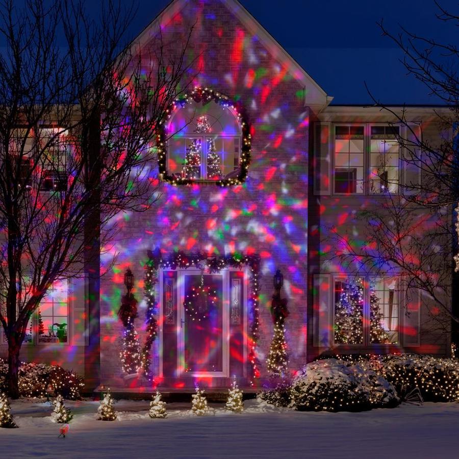 LightShow Swirling Blue/Red/Green/White LED Multi-design Christmas ...