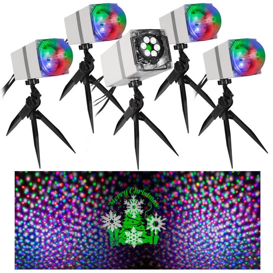 NEW Gemmy LightShow Set of 8 Red/Green LED Christmas Projection Lights