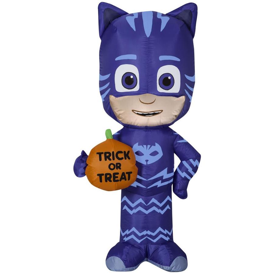 Gemmy Pj Masks 3 5 Ft X 1 75 Ft Lighted Catboy Halloween Inflatable In The Outdoor Halloween Decorations Inflatables Department At Lowes Com