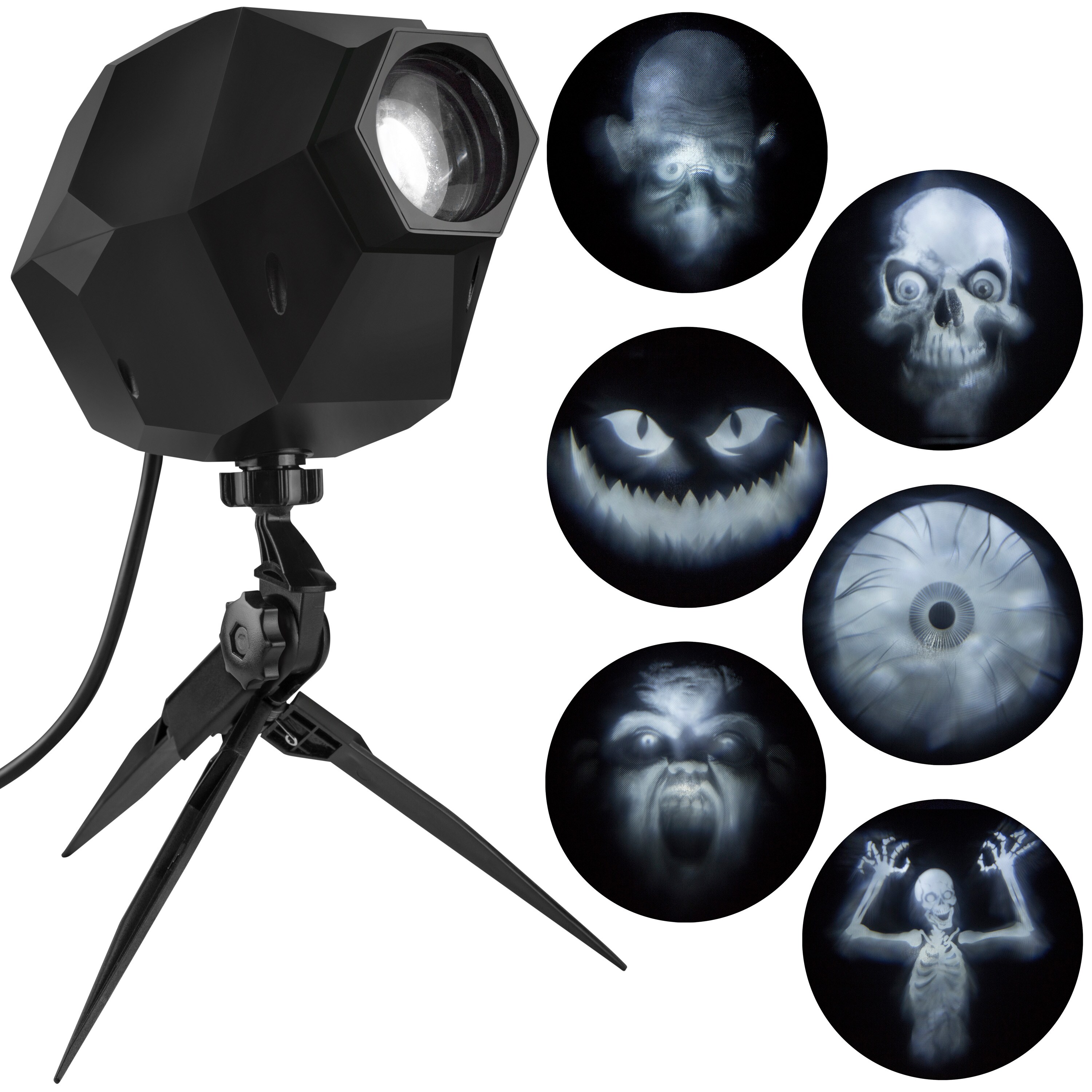 Gemmy Shimmering White LED MultiDesign Halloween Indoor/Outdoor Light