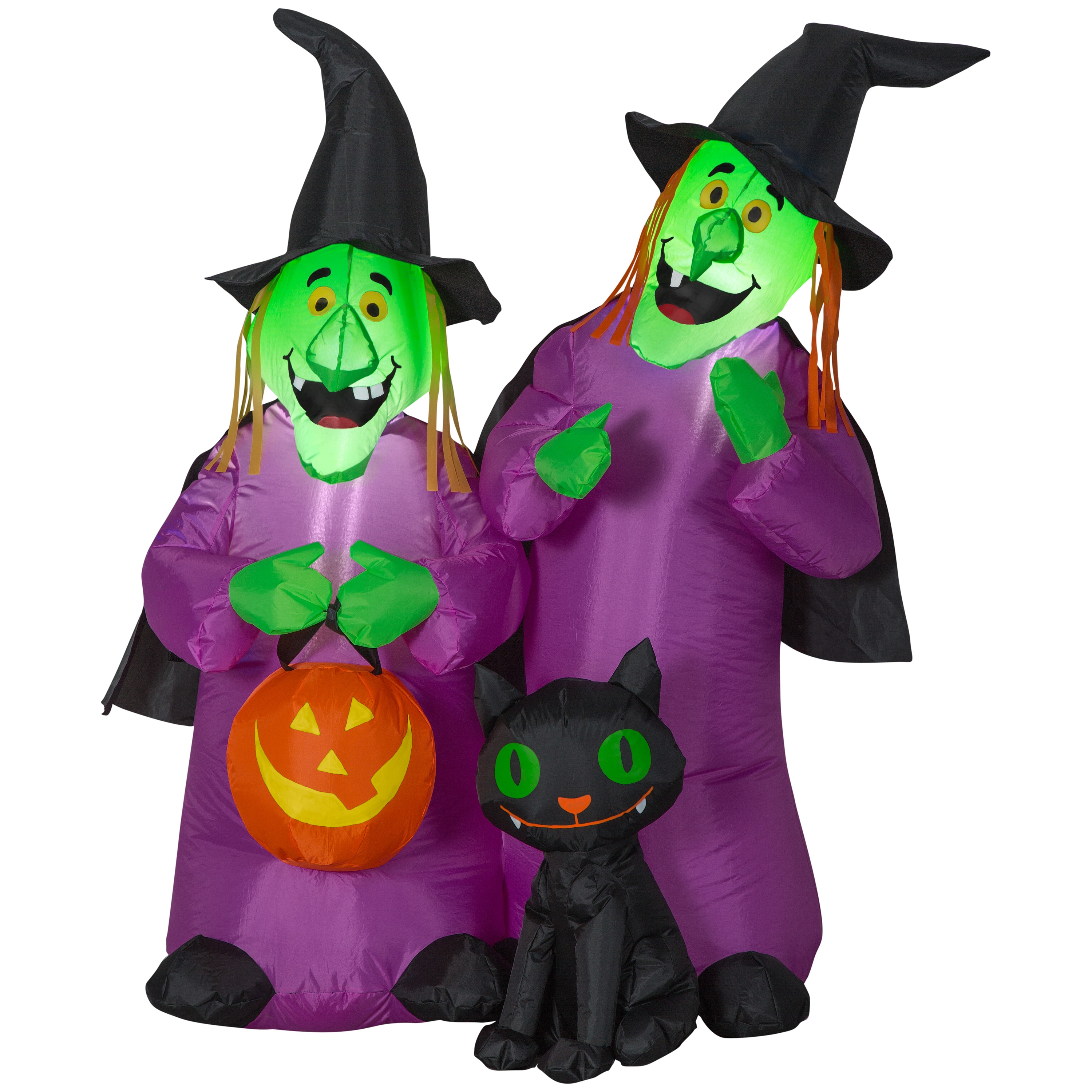 Holiday Living 4 ft x 3 71 ft Lighted Witch Halloween Inflatable at 