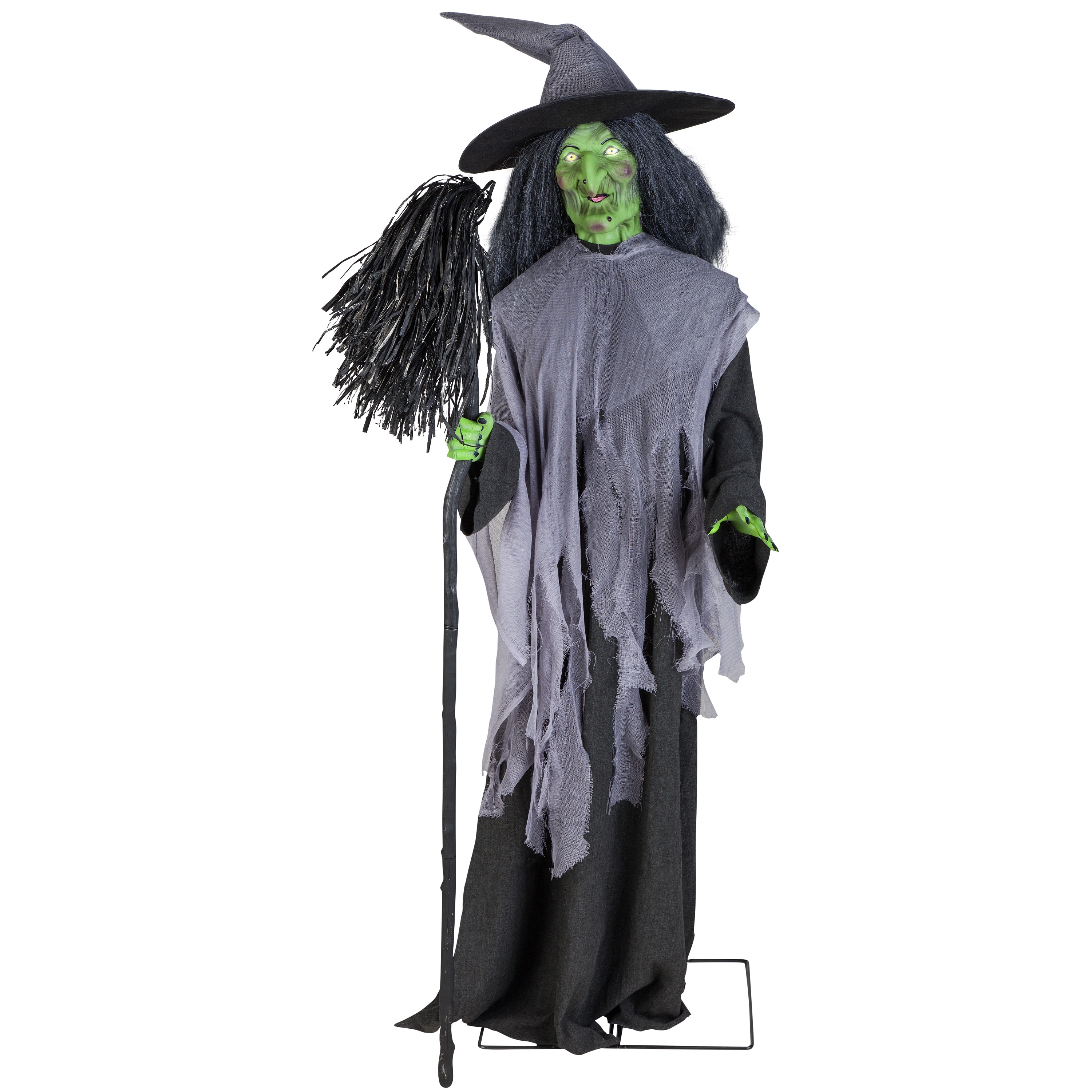 Holiday Living Animated Evil Witch W/Broom at Lowes.com