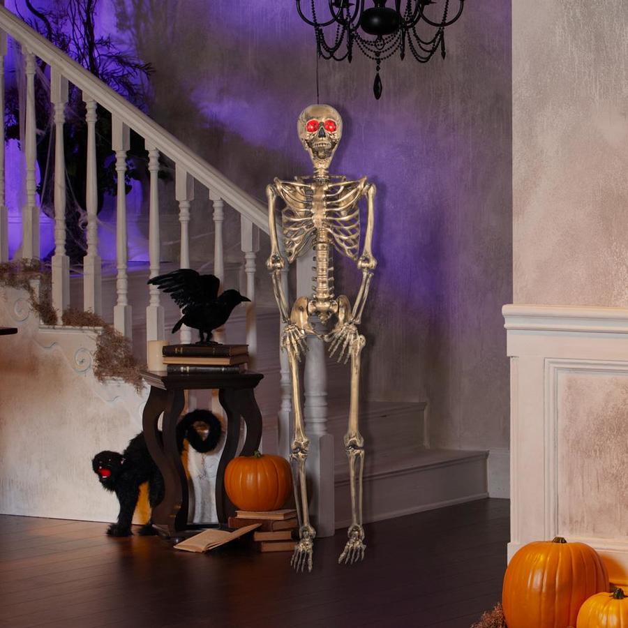 Holiday Living HL 5-FT Skeleton Lighted Eyes GLD in the Halloween Decor ...