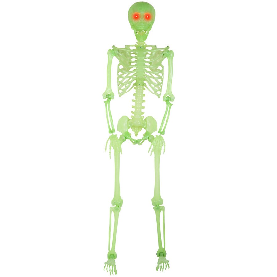 Holiday Living HL 5FT SKELETON LIGHTED EYES GID in the Halloween Decor