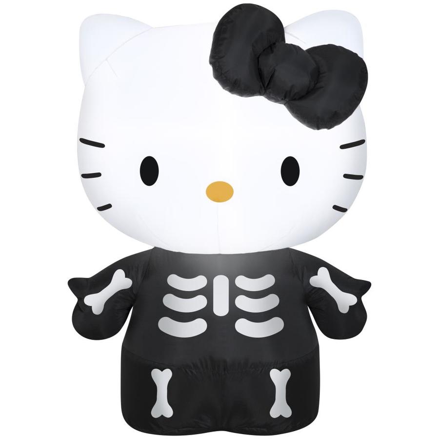 Gemmy Airblown Hello Kitty As Skeleton 3 Ft. Halloween Inflatable at