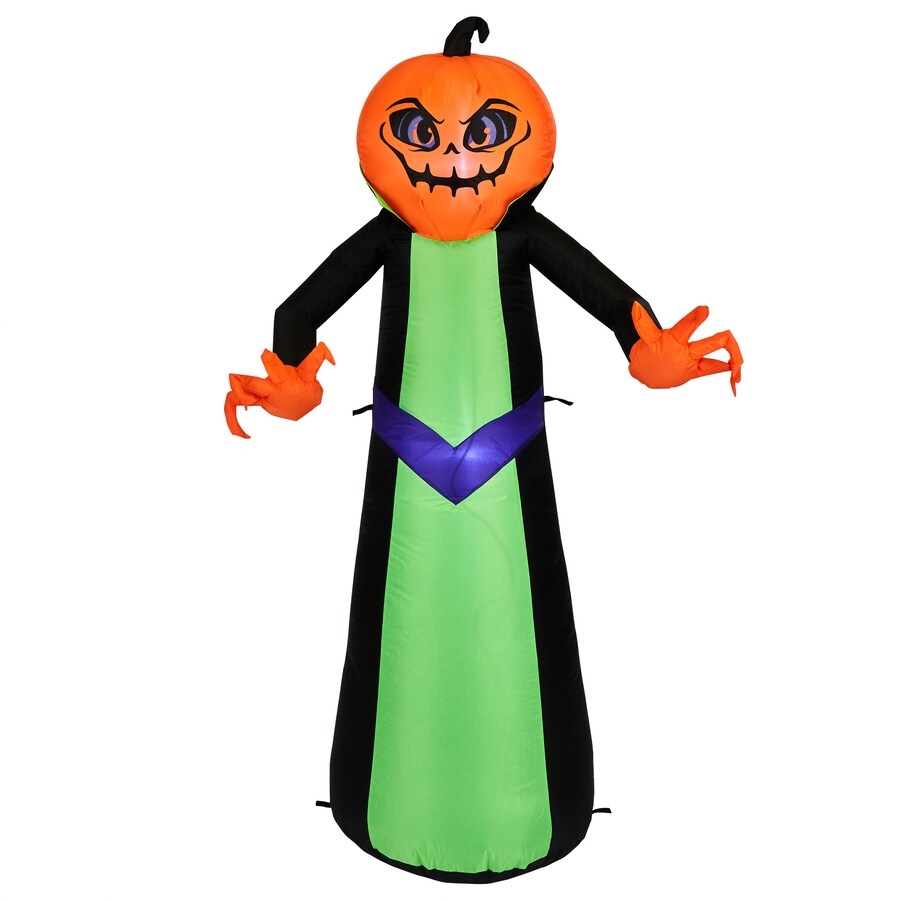 Gemmy 5-ft x 2.7-ft Lighted Reaper Halloween Inflatable in the ...