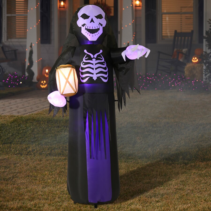 Gemmy 8-ft x 2.8-ft Lighted Ghost Halloween Inflatable in the Halloween ...