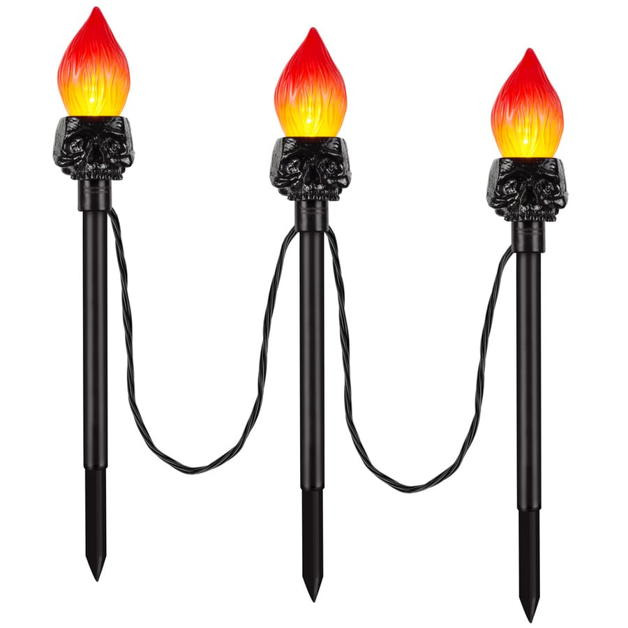 Gemmy 3Marker Multicolor PlugIn Halloween Pathway Markers in the