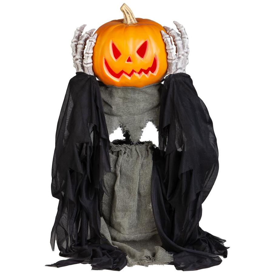 Gemmy 2.5-ft Life Size Animated-Head Lifting -Pumpkin Reaper in the ...