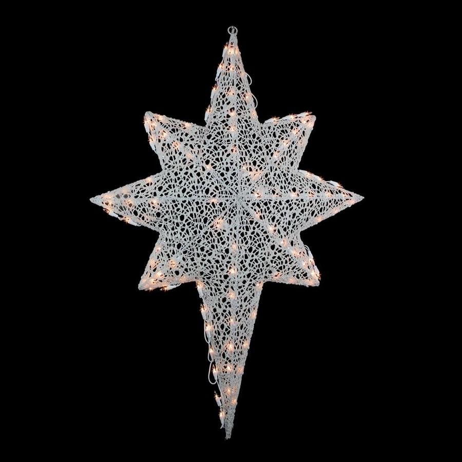 Northlight 3-ft Glittering Mesh 2-D Lighted Star of Bethlehem Outdoor ...