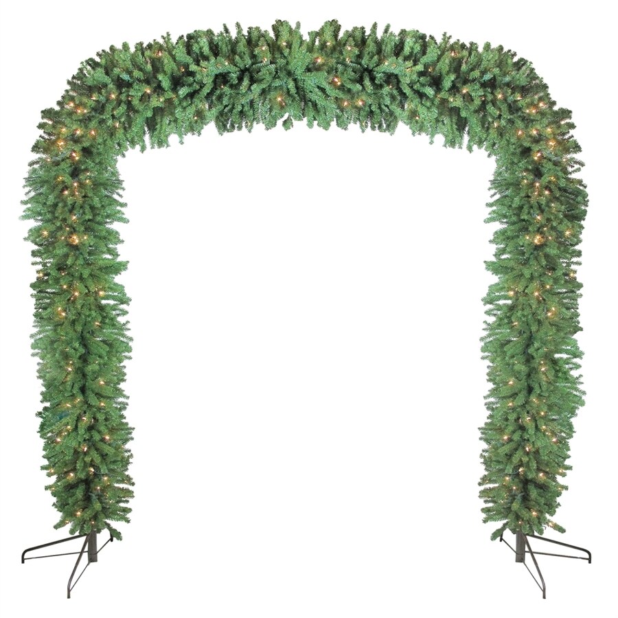 Northlight Outdoor PreLit 9ft Pine Garland with White Incandescent