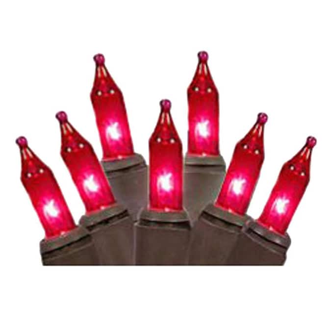 Northlight 2 Ft X 8 Multi Function Pink Incandescent Mini Plug Pink Incandescent Mini Plug