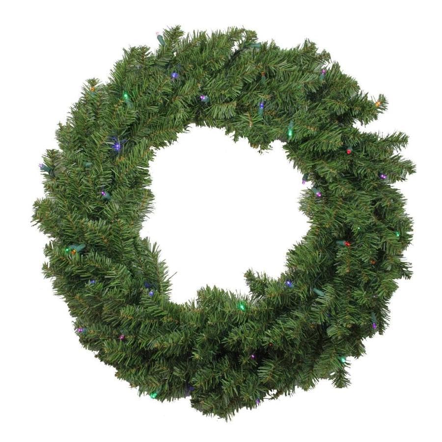 Northlight 24-in Pre-lit Battery-operated Green Canadian Pine ...
