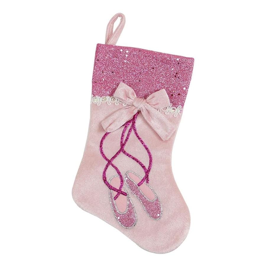 Northlight Pretty In Pink 13-in Pink Ballerina Christmas Stocking at ...