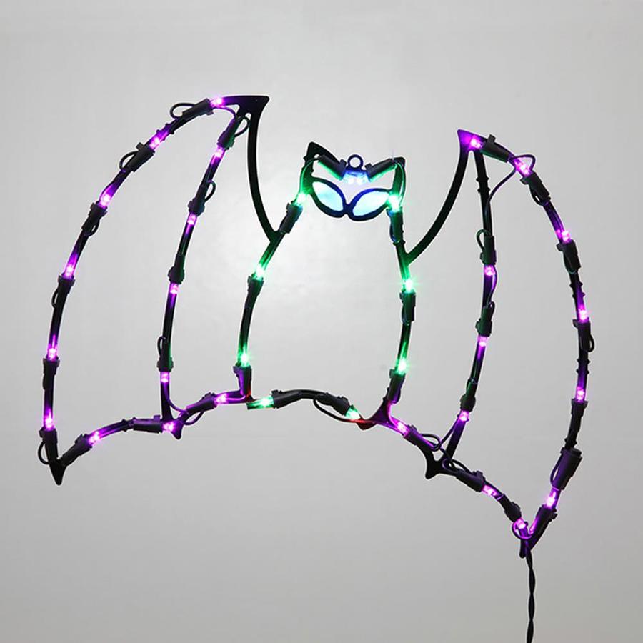 Northlight Pre Lit Bat Window Cling With Multicolor Led Lights At Northlight Pre Lit Bat Window Cling With Multicolor Led Lights