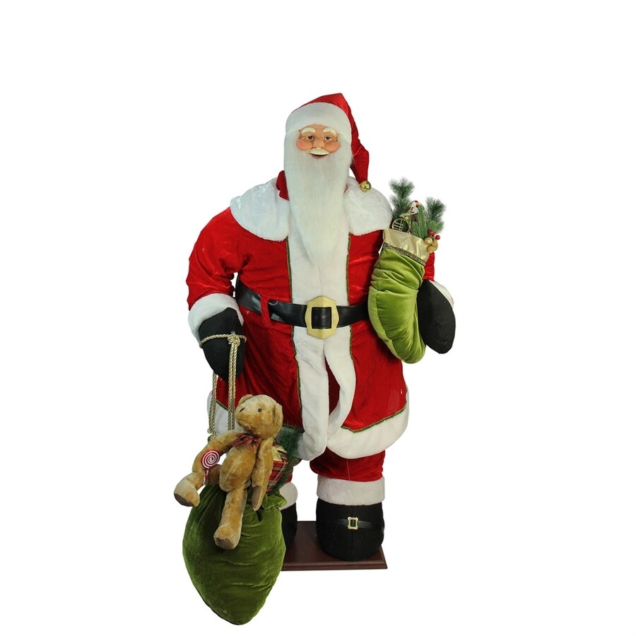 Northlight 5ft LifeSize Deluxe Animated Musical Inflatable Santa