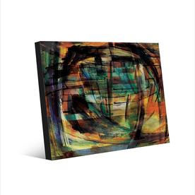 Creative Gallery Charcoal Scrawl 16 In. x 20 In. Wall Art On Wood Planks