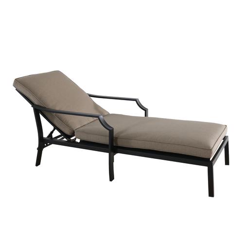 Garden Treasures Vinehaven Metal Stationary Chaise Lounge Chair S