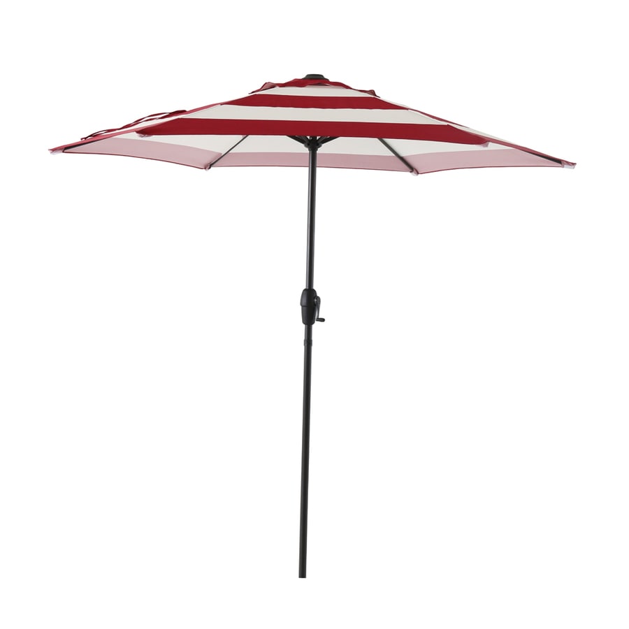 Trademark Innovations 7 Ft Octagon Turquoise With Black Steel Frame Solar Powered Push Button Tilt Market Patio Umbrella In The Patio Umbrellas Department At Lowes Com