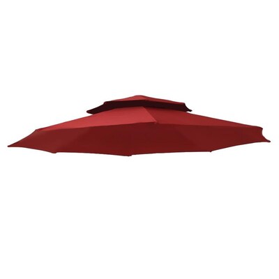 Garden Treasures 11 Ft Offset Umb Replacement Canopy Red At Lowes Com