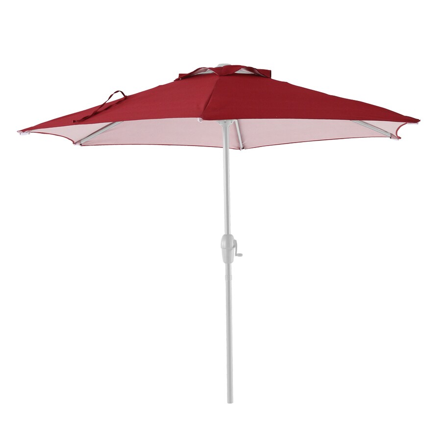 Royal Garden 11 Ft Round Tan With Dark Brown Aluminum Frame No Tilt Market Patio Umbrella In The Patio Umbrellas Department At Lowes Com