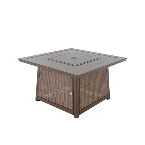 allen + roth Winthrop 42in W 55000BTU Brown Tabletop Aluminum Propane