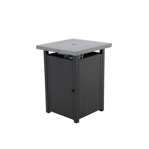 Garden Treasures 22 05 In W 40000 Btu Black Tabletop Steel Fire