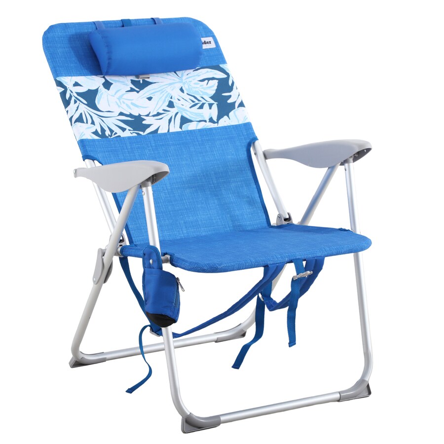 Outsider Blue Folding Beach Chair in the Beach & Camping Chairs ...