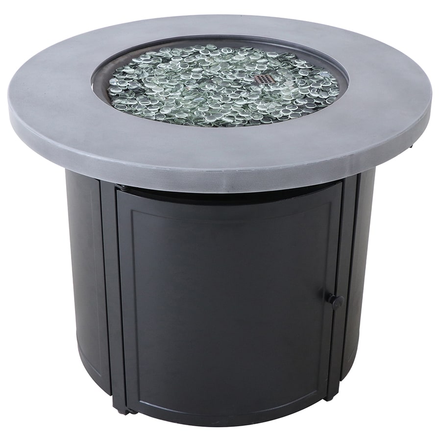 Garden Treasures 32in W 55000BTU Black Tabletop Steel Propane Gas