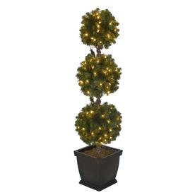 4ft christmas tree with lights white holiday living 4ft prelit triple ball topiary slim artificial christmas tree with trees at lowescom 4ft christmas tree with lights white holiday living 4ft prelit triple ball topiary slim artificial christmas tree with trees at lowescom