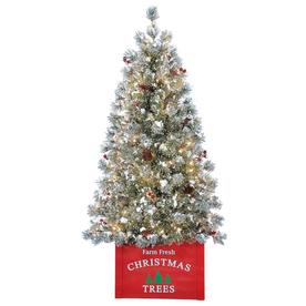 holiday living 4 ft pre lit norfolk pine flocked artificial christmas tree with 100 - Potted Artificial Christmas Trees holiday living 4 ft pre lit norfolk pine flocked artificial christmas tree with 100 - Potted Artificial Christmas Trees