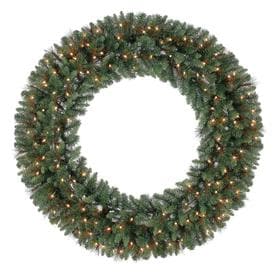 holiday living 60 in pre lit green scottsdale pine artificial christmas wreath with white - Artificial Christmas Wreaths Decorated holiday living 60 in pre lit green scottsdale pine artificial christmas wreath with white - Artificial Christmas Wreaths Decorated
