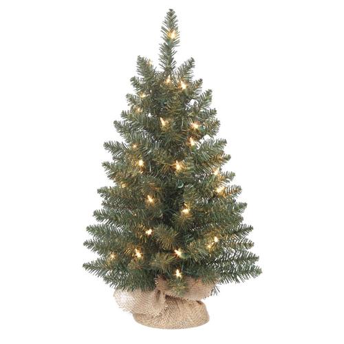 Holiday Living Pre-Lit Slim Artificial Christmas Tree with 35 Constant ...