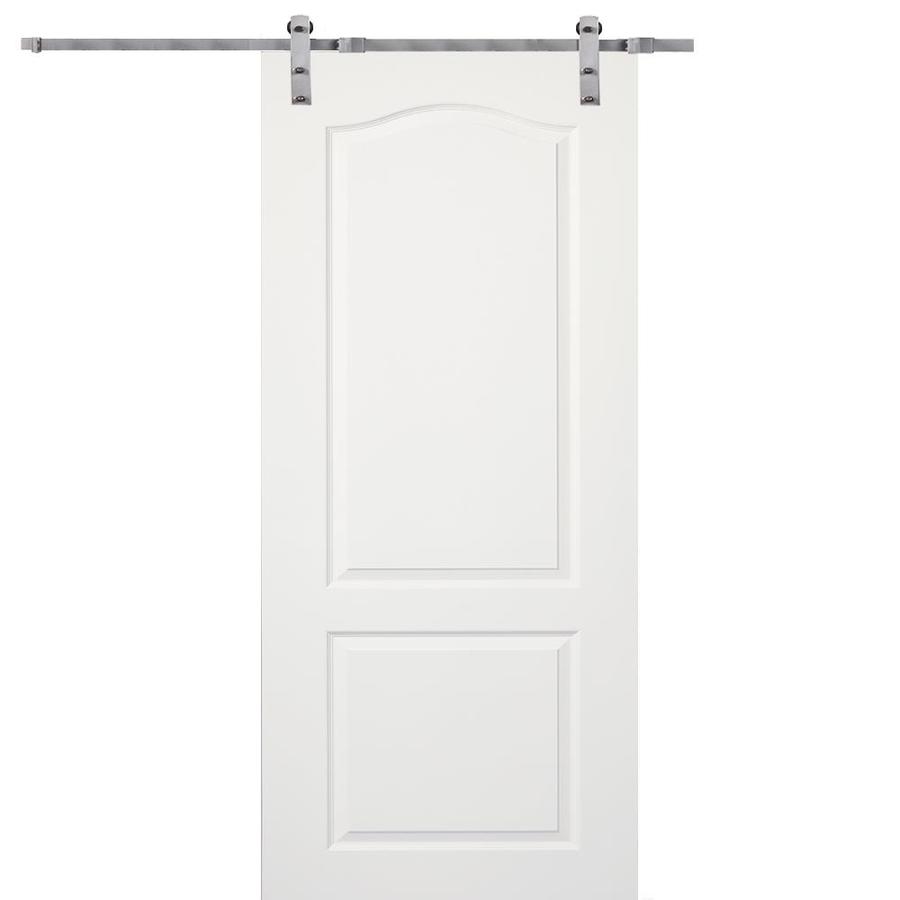 Mmi Door Primed 2 Panel Arch Top Molded Composite Barn Door