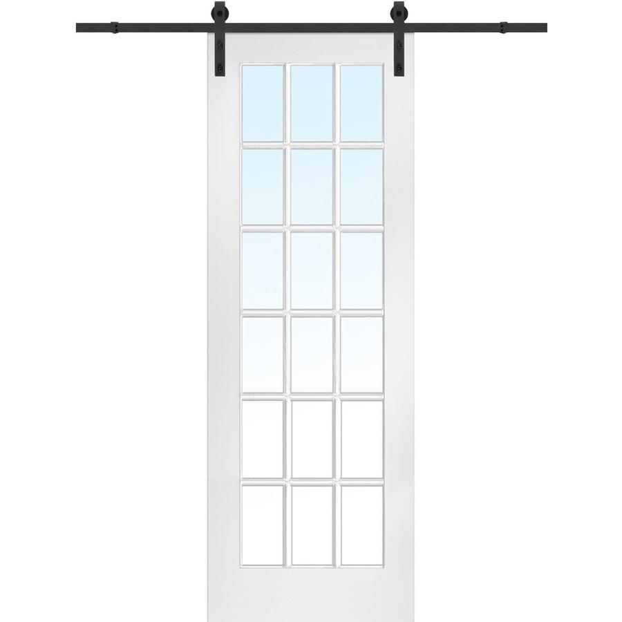 Mmi Door Primed Hardboard Barn Door Hardware Included Common 36