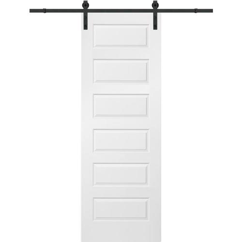 MMI DOOR 36-in x 96-in Primed 5-Panel Equal Primed Molded Composite ...