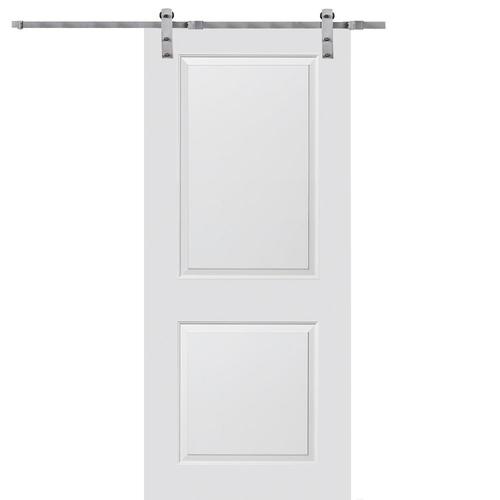 Mmi Door Primed 2 Panel Mdf Barn Door Hardware Included Common