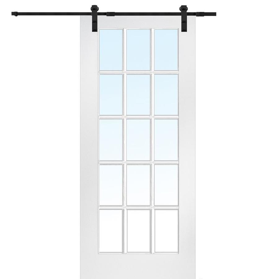 Mmi Door Primed Hardboard Barn Door Hardware Included Common 36