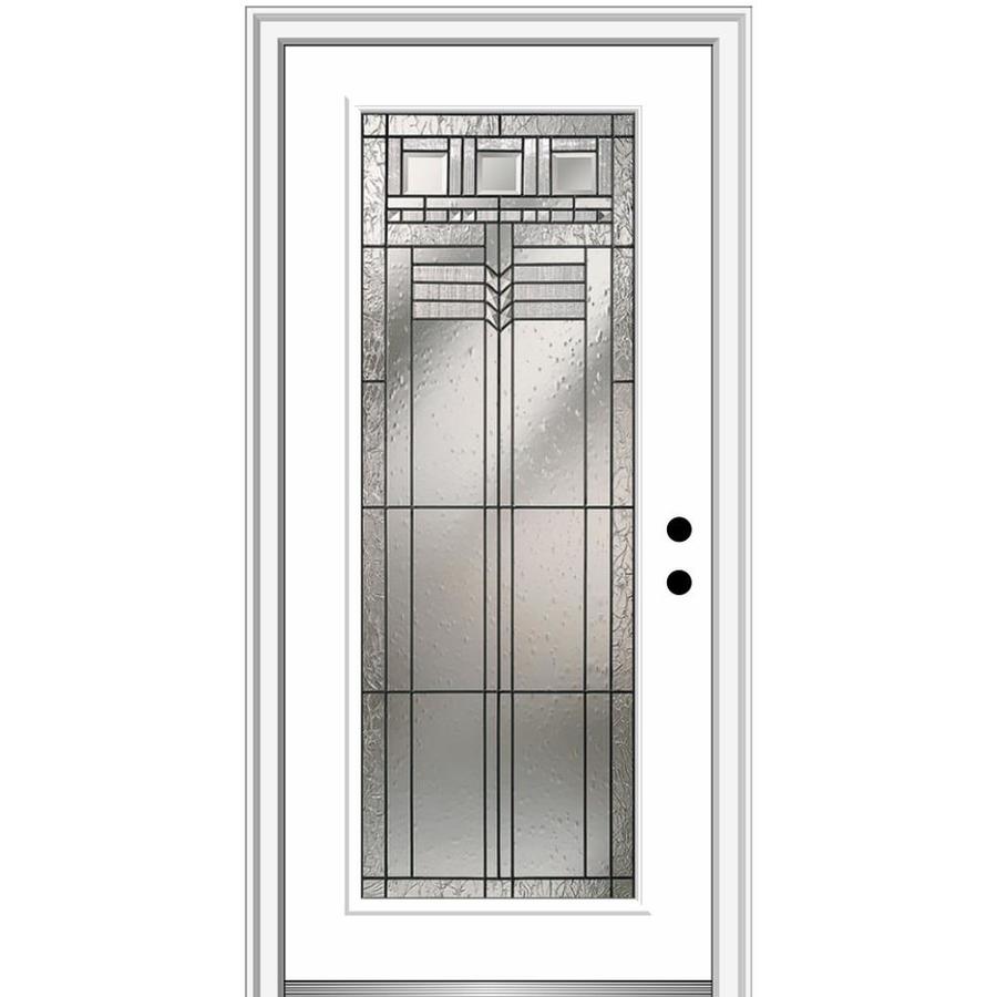Mmi Door Full Lite Decorative Glass Left Hand Inswing