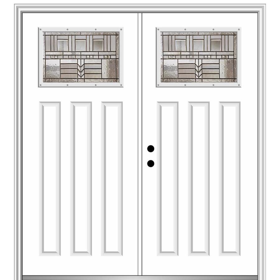 Mmi Door Craftsman Decorative Glass Right Hand Inswing