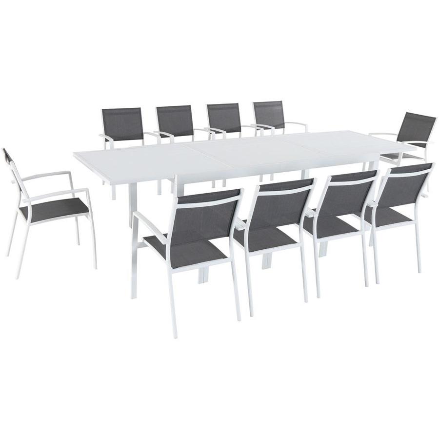 Hanover Del Mar 11-Piece Outdoor Dining Set With 10 Sling Chairs In Hanover Del Mar 11-Piece Outdoor Dining Set with 10 Sling Chairs in Gray/ - Hanover Del Mar 11-Piece Outdoor Dining Set With 10 Sling Chairs In